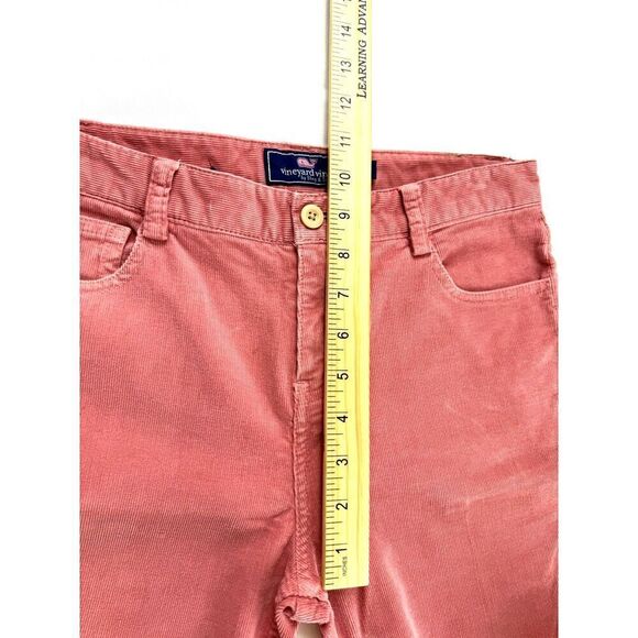 Girls Vineyard Vines Salmon Pink Straight Leg Corduroy Pants sz 12 EUC - Picture 7 of 7